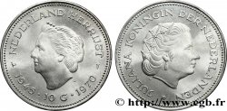 PAYS-BAS 10 Gulden 25e anniversaire de la libération 1970 Utrecht