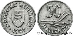 SLOVAKIA 50 Halierov emblème / charrue 1941 