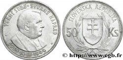 SLOWAKEI 50 Korun Dr. Joseph Tiso, 5e anniversaire de l’Indépendance 1944 
