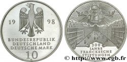 ALLEMAGNE 10 Mark Proof 300e anniversaire de la fondation du Franckesche Stiftungen de Halle 1998 Berlin SPL 