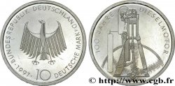 ALLEMAGNE 10 Mark Proof 100e anniversaire de l’invention du moteur Diesel 1997 Stuttgart - F SUP 