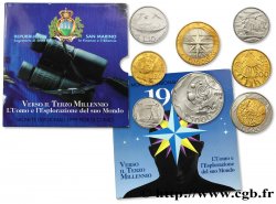SAINT-MARIN Série FDC 8 Monnaies “Vers le troisième Millénaire” 1999 Rome