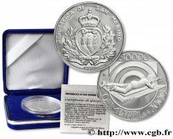 SAINT-MARIN 10.000 Lire Proof Jeux Olympiques 2000 1999 Rome FDC 