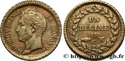 MONACO 1 Décime Honoré V 1838 Monaco