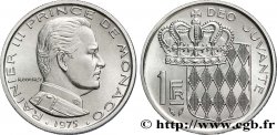 MONACO 1 Franc Rainier III / écu couronné 1975 Paris