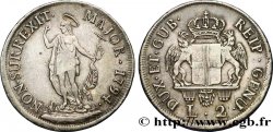 ITALY - REPUBLIC OF GENOA 2 Lire 1794 Gênes XF 