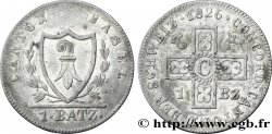 SWITZERLAND - CANTON OF BASEL 1 Batzen - Canton de Bâle 1826  AU 