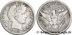 ÉTATS-UNIS D&nbsp;AMÉRIQUE 1/4 Dollar Barber 1902 Philadelphie