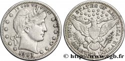 ÉTATS-UNIS D&nbsp;AMÉRIQUE 1/4 Dollar Liberty Barber 1903 Philadelphie