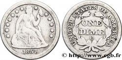 ÉTATS-UNIS D AMÉRIQUE 1 Dime (10 Cents) Liberté assise 1857 Philadelphie