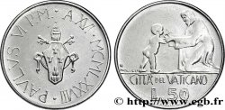 VATICAN ET ÉTATS PONTIFICAUX 50 Lire armes au nom de Paul VI an XVI / le Christ et un enfant 1978 Rome SPL 