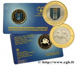LITHUANIA 2 Litai Proof ville de Druskininkai 2012  MS 