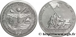 ÎLES MARSHALL 5 Dollars armes / hommage aux héros de la guerre du Pacifique 1995 