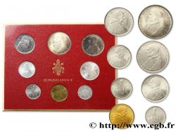 VATIKANSTAAT UND KIRCHENSTAAT Série 8 monnaies Paul VI an V 1967 Rome