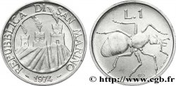 SAN MARINO 1 Lire 3 tours / fourmi 1974 