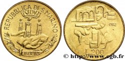 SAN MARINO 200 Lire “les conquêtes sociales” 1982 Rome - R
