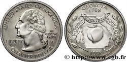 ÉTATS-UNIS D&nbsp;AMÉRIQUE 1/4 Dollar Proof Georgie : pêche et contour de l’état 1999 San Francisco - S