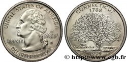 ÉTATS-UNIS D&nbsp;AMÉRIQUE 1/4 Dollar Connecticut : chêne &nbsp;The Charter Oak&nbsp; 1999 San Francisco - S