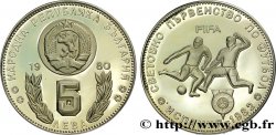 BULGARIA 5 Leva Proof coupe du monde de football en Espagne 1982 1980 Sofia