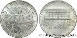 AUSTRIA 50 Schilling 150e anniversaire de la banque nationale autrichienne 1966 