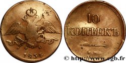 RUSSIE 10 Kopecks aigle bicéphale 1834 Ekaterinbourg
