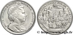 GEORGIA DEL SUD E ISOLE SANDWICH MERIDIONALI 2 Pounds (2 Livres) Proof Année Polaire International 2007  MS 