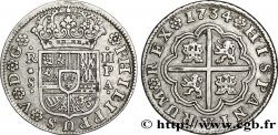 SPAIN 2 Reales au nom de Philippe V d’Espagne 1734 Séville
