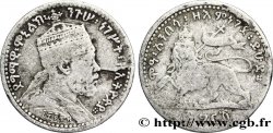 ETHIOPIA 1 Gersh Ménélik II / lion EE1889 1897 Addis-Abeba