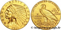 ESTADOS UNIDOS DE AMÉRICA 5 Dollars or &nbsp;Indian Head&nbsp; 1911 Philadelphie