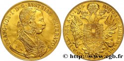 AUSTRIA 4 Ducats, refrappe moderne François Joseph / aigle bicéphale 1915 