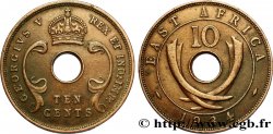 BRITISCH-OSTAFRIKA 10 Cents (Georges V) 1934 Londres