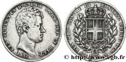 ITALIA - REGNO DE SARDINIA 5 Lire Charles Albert 1836 Gênes