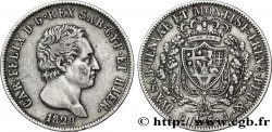 ITALIA - REGNO DE SARDINIA 5 Lire Charles Félix 1829 Gênes