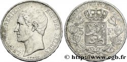BELGIQUE 5 Francs Léopold Ier 1850 