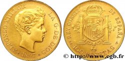ESPAGNE 100 Pesetas Alphonse XIII (19-61) 1897 Madrid SUP 