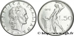 ITALIE 50 Lire Vucain forgeant sur une enclume 1978 Rome - R TTB 