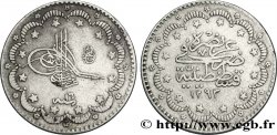 TURQUIE 5 Kurush au nom de Abdul Hamid II AH1293 an 16 1890 Constantinople