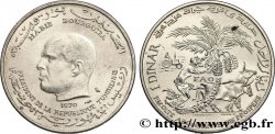 TUNISIE 1 Dinar Habib Bourguiba type FAO 1970 Paris