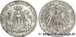 GERMANIA - LIBERA CITTA DE AMBURGO 5 Mark blason de Hambourg 1903 Hambourg - J