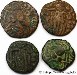 INDIA - INDIAN WORLD 1/2 Paisa - Lot de quatre monnaies n.d 