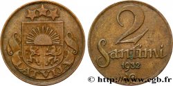 LETTONIE 2 Santimi 1932 