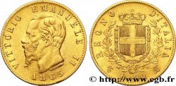 ITALIE 20 Lire Victor Emmanuel II 1865 Turin