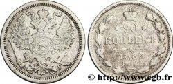 RUSSIA 20 Kopecks aigle bicéphale 1889 Saint-Petersbourg