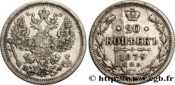 RUSSIA 20 Kopecks aigle bicéphale 1879 Saint-Petersbourg