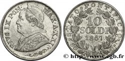 VATICAN AND PAPAL STATES 10 Soldi (50 Centesimi) Pie IX an XXI 1867 Rome