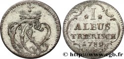 ALLEMAGNE - TRÈVES 1 Albus monogramme du prince-archevêque Clément Wenzel de Saxe 1789  TTB 