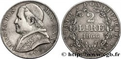 VATICAN ET ÉTATS PONTIFICAUX 2 Lire Pie IX an XXI 1866 Rome