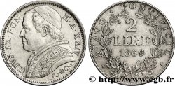 VATICAN ET ÉTATS PONTIFICAUX 2 Lire Pie IX an XXIV 1869 Rome