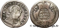 ALLEMAGNE - WURTEMBERG 1 Kreuzer Charles Eugène 1758 Stuttgart B 