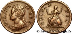 ROYAUME-UNI 1 Farthing Georges II / Britannia 1754 